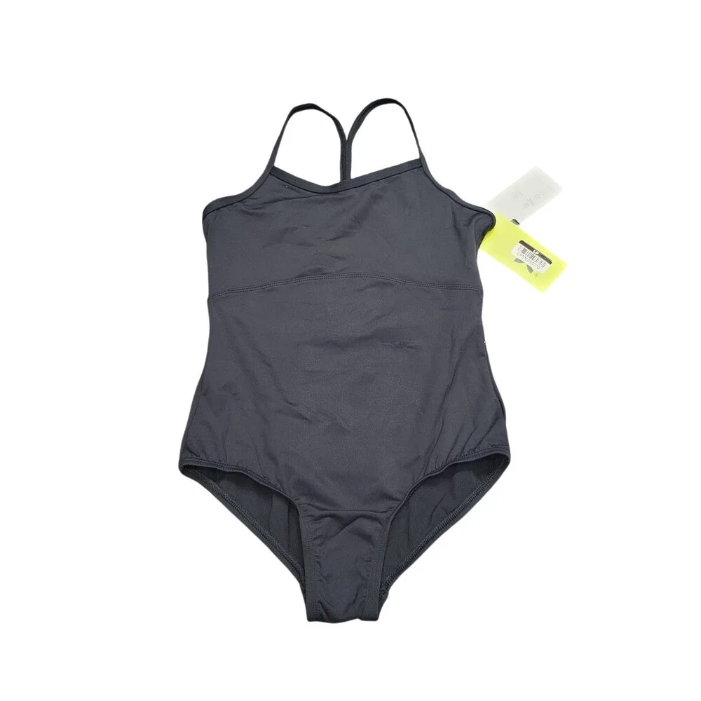 Girls Strappy Leotard - All in Motion Black Size Medium 8